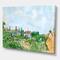 Designart - White House With Red Roof In The Countryside - Traditional Canvas Wall Art Print